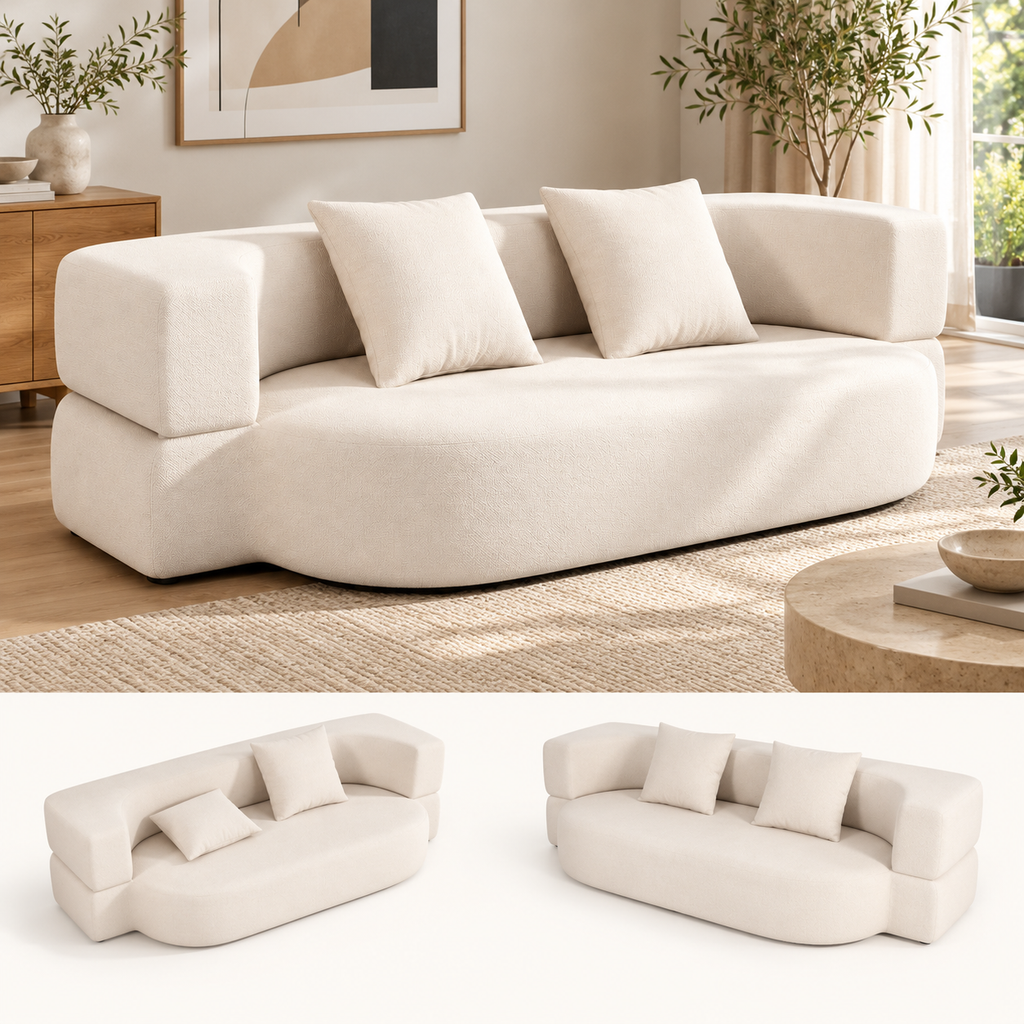 Canapé-lit pliable en tissu