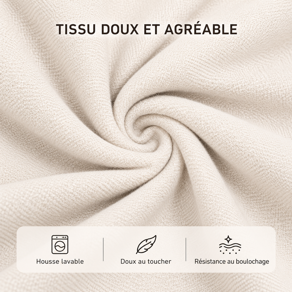 Canapé-lit pliable en tissu